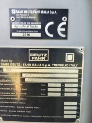 Колесен трактор, марка: DEUTZ – FAHR, модел: 5120